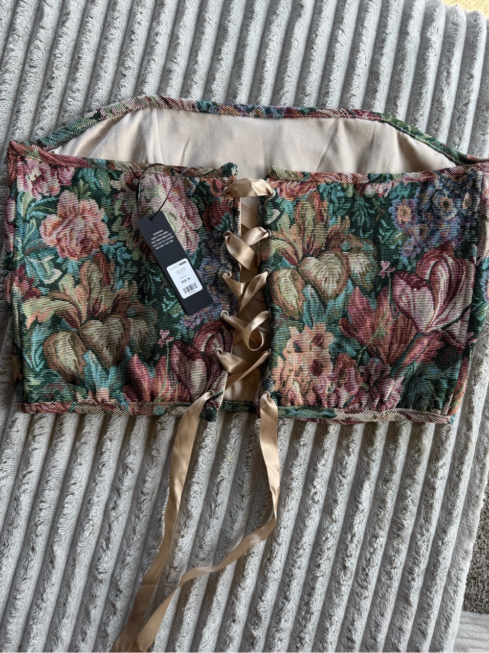 Floral Tapestry Corset
